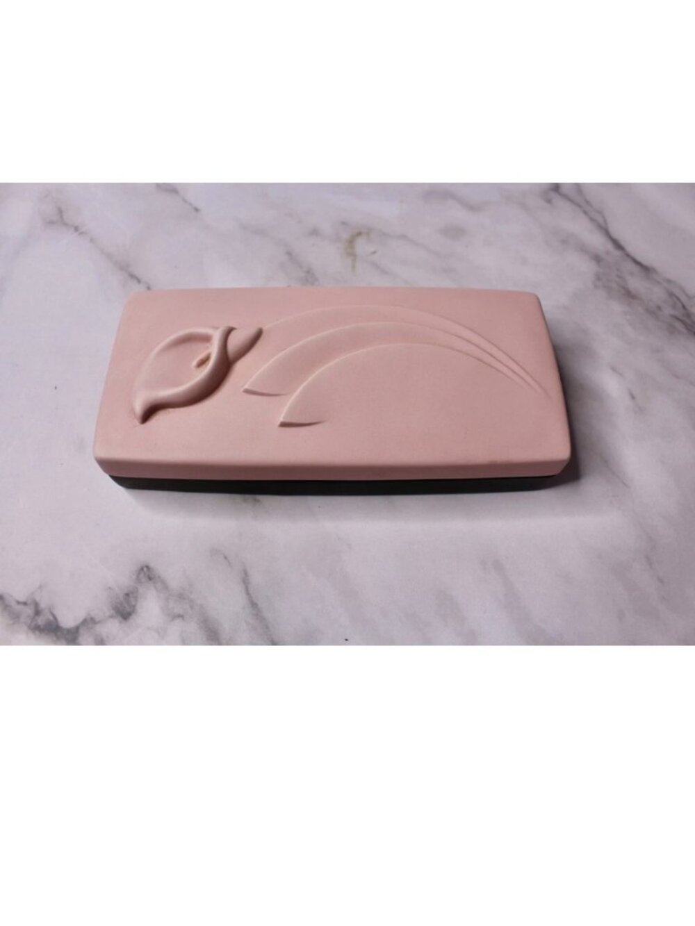 Vintage Special Gifts by Crowning Touch Pink & Black Art Deco Style Trinket Dish